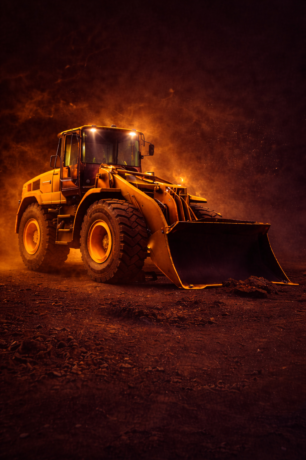 Cargador frontal minería